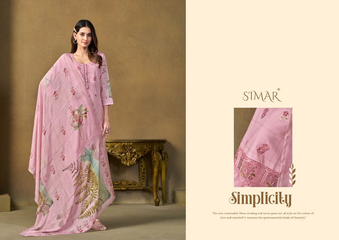 Tanishka Glossy By Simar Digital Printed Lawn Cotton Dress Material Wholesale Online